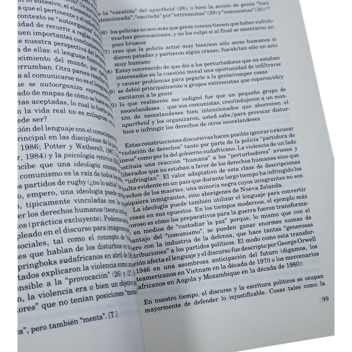 El discurso como estructura y proceso