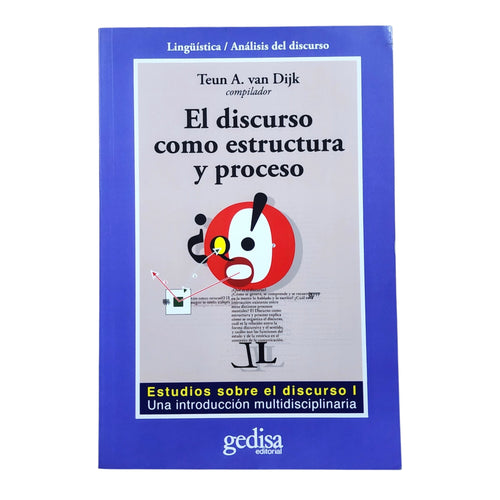 Portada de El discurso como estructura y proceso, Teun A. van Dijk