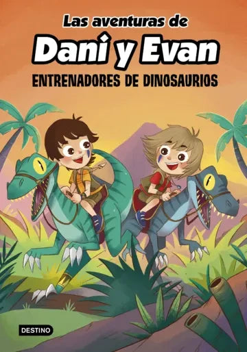 Portada de Las aventuras de Dani y Evan 3. Entrenadores de dinosaurios, Dani y Evan