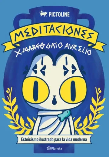 Portada de Meditaciones de Gato Aurelio, Pictoline