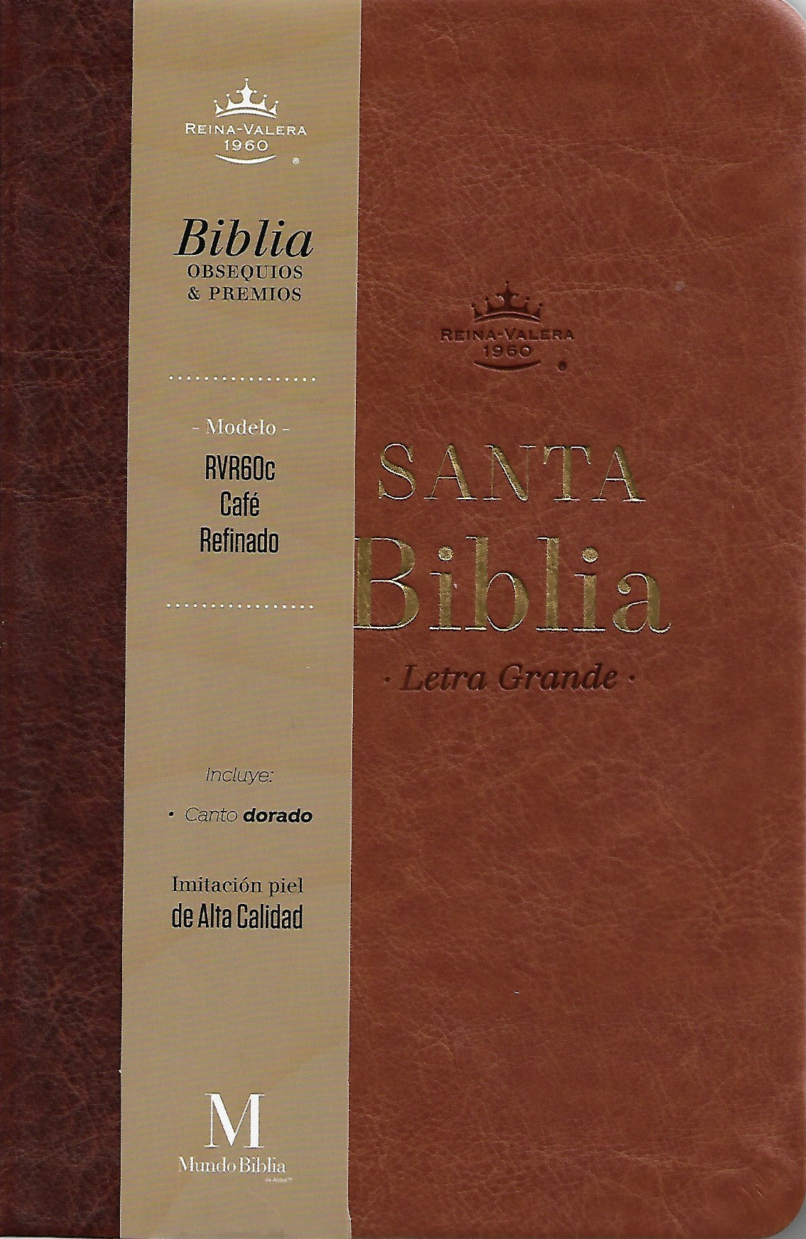Biblia RVR60c Cafe/ Canto Dorado/ Premios Y Regalos
