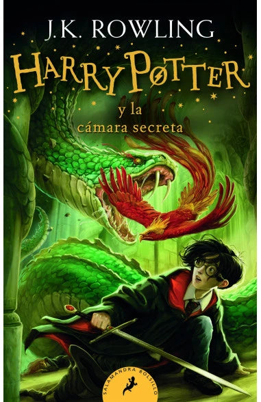 Portada de Harry Potter y la cámara secreta, J.k Rowling